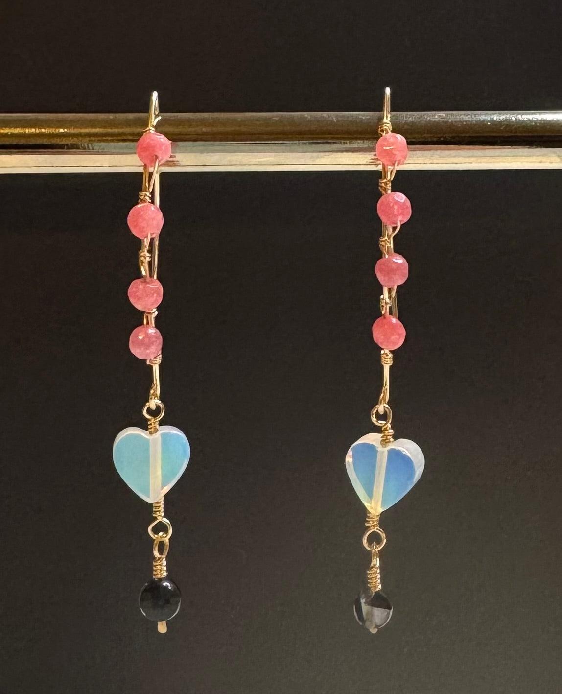 Amore- Moonstone Dangle Earrings