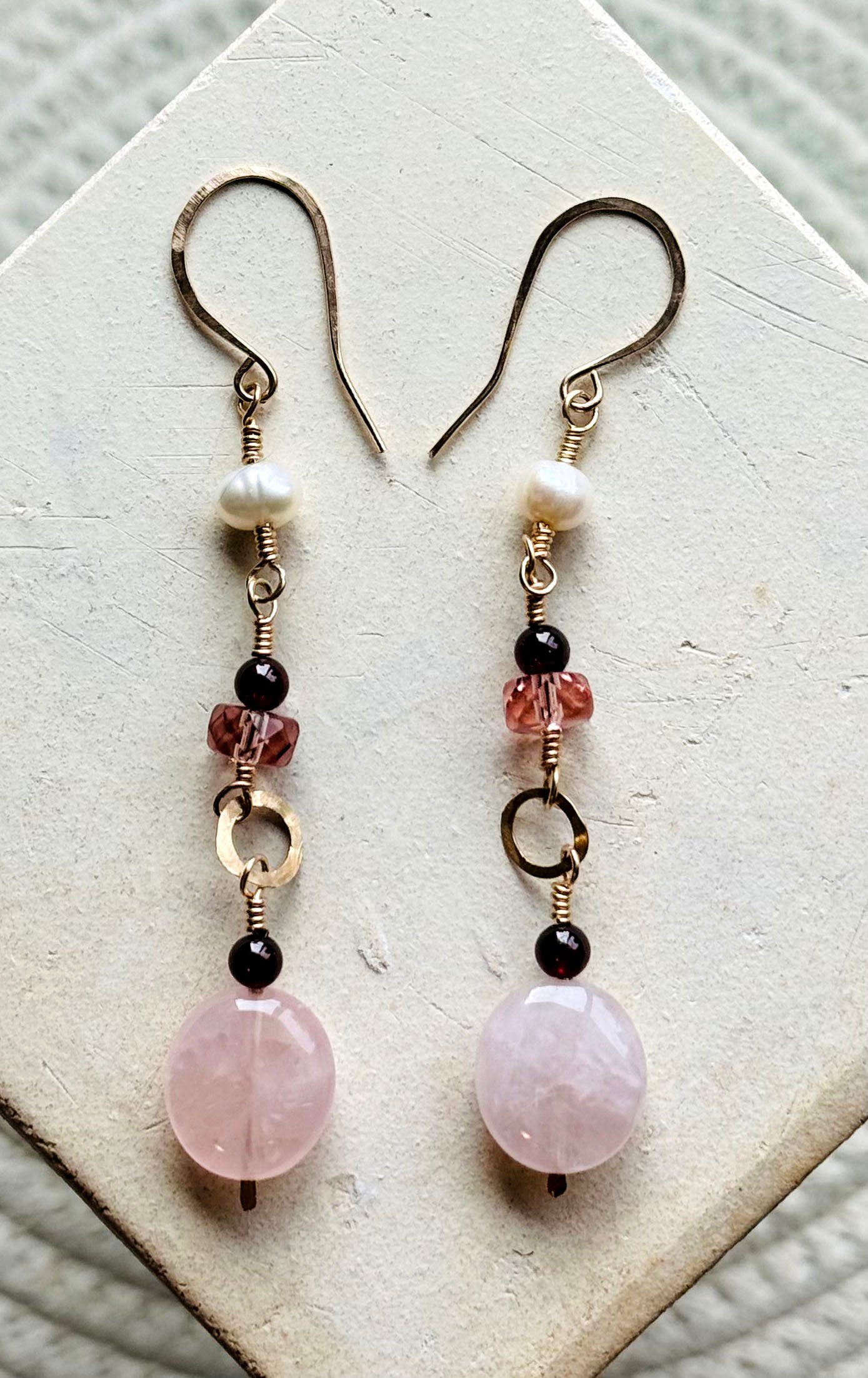 Rose Ovals Earrings