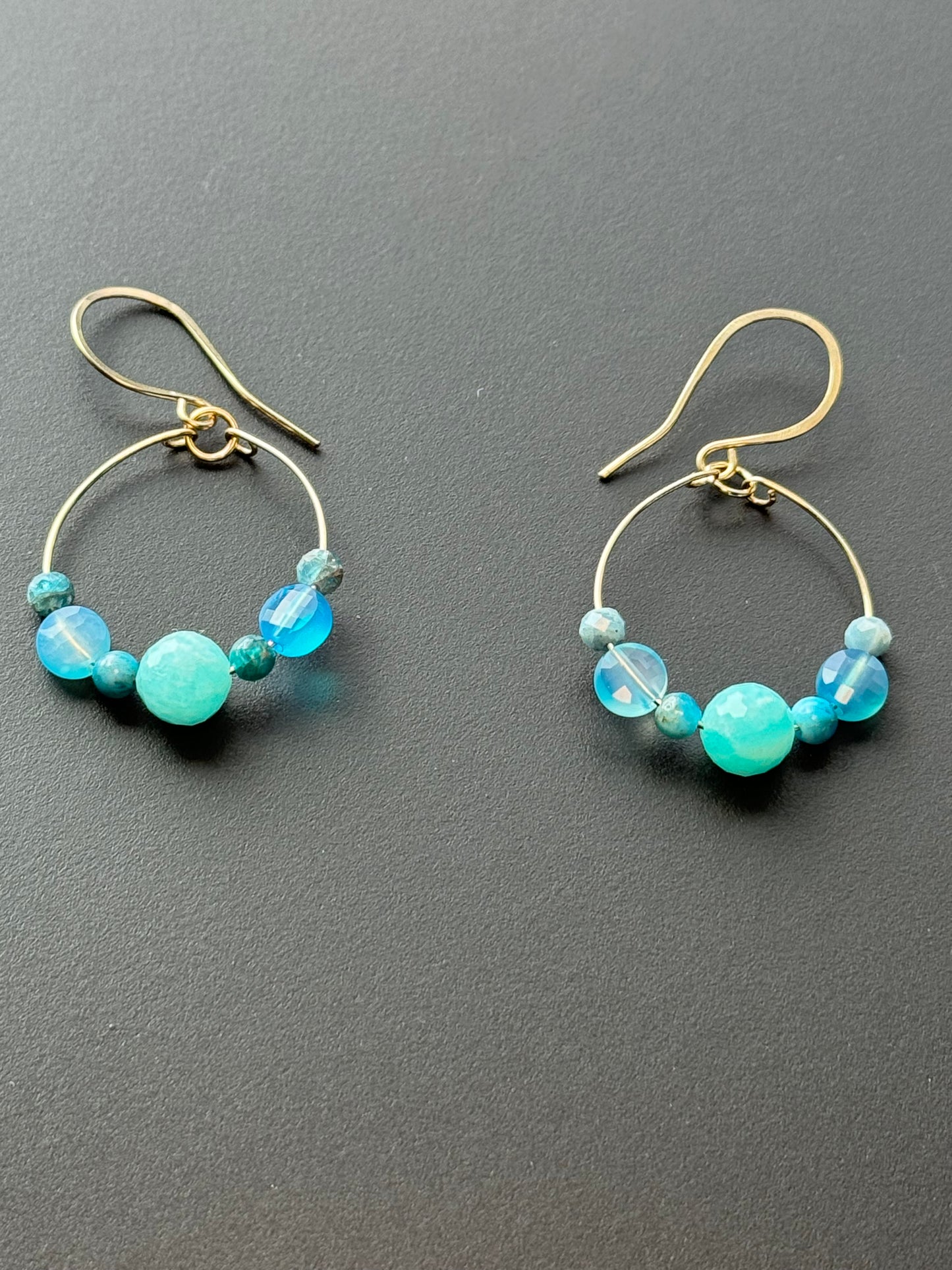 Hoops- Amazonite and Apatite