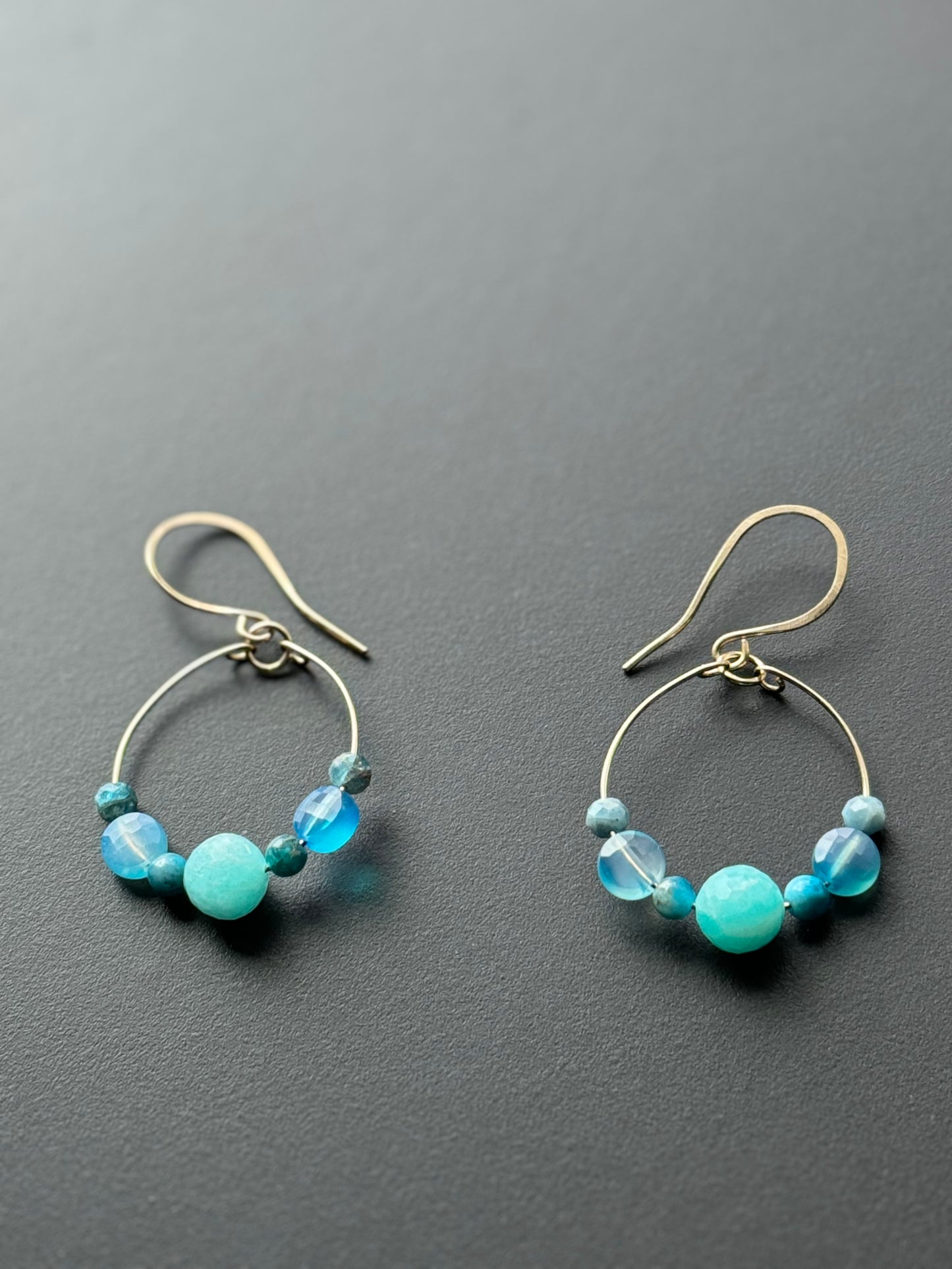 Hoops- Amazonite and Apatite