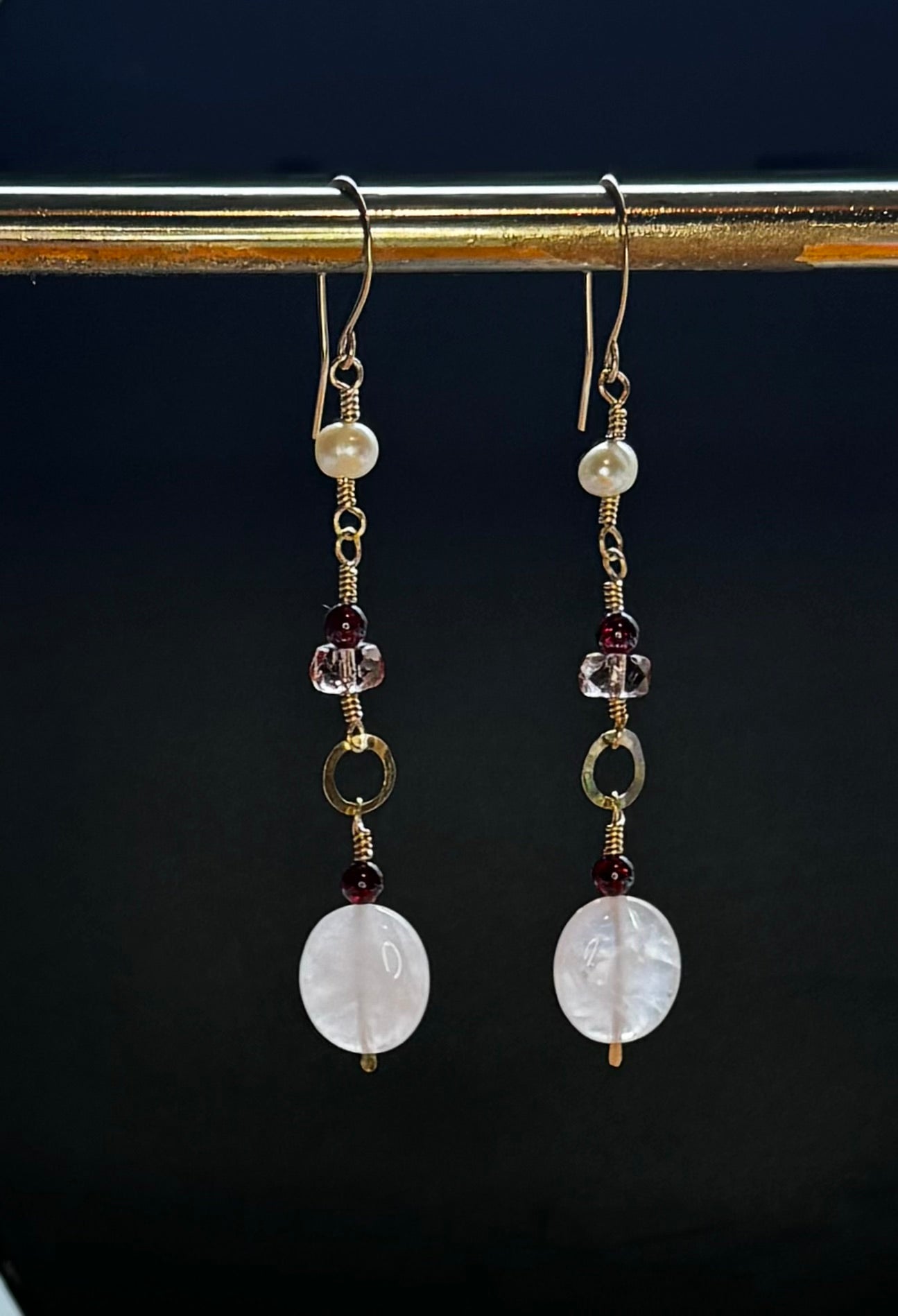 Rose Ovals Earrings