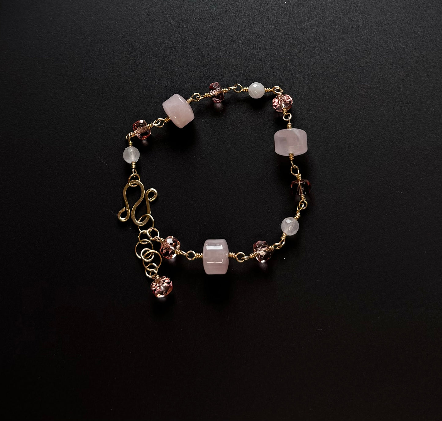 Love - Rose Quartz Rondelle Bracelet
