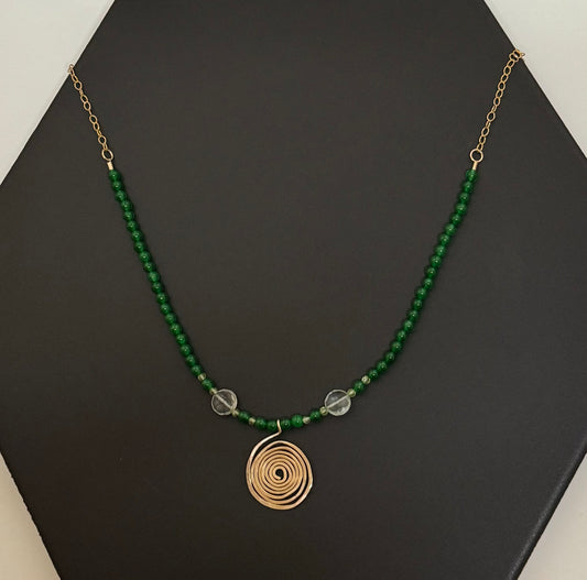 Spiral Jade necklace