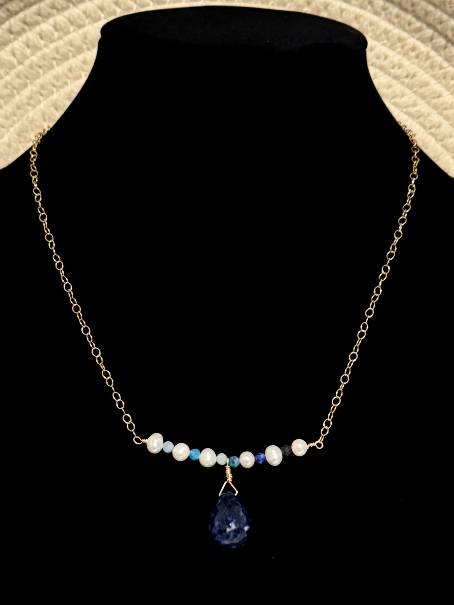 Lapis Lazuli Teardrop Necklace