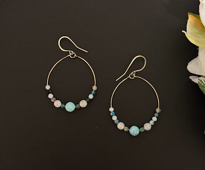 Hoops- Amazonite